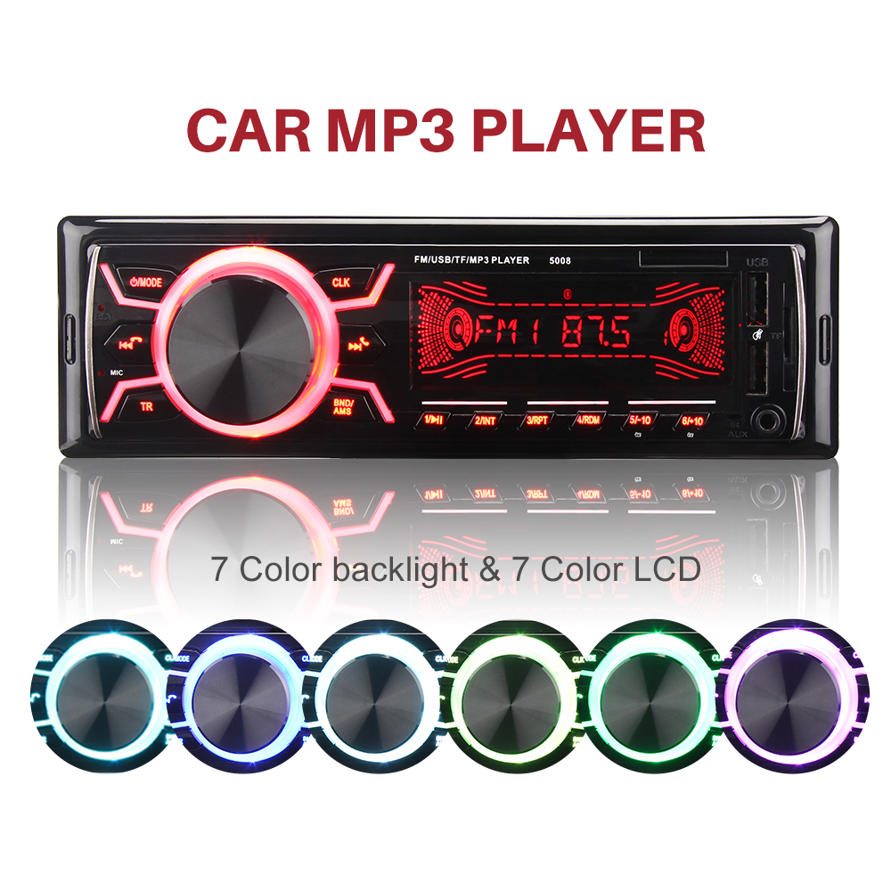 MEKUULA Universal Car Radio FM Bluetooth, 4 * 60W * MP3 Car Stereo with