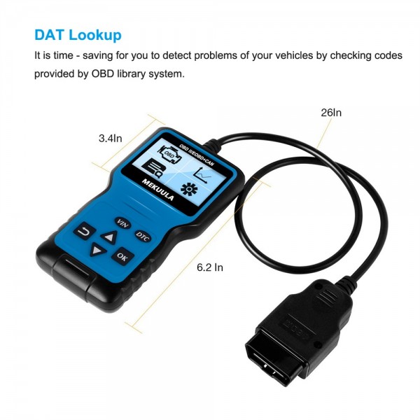 MEKUULA OBD2 Reader Universal OBDII Car Diagnostic Scanner Tool for Car Engine 