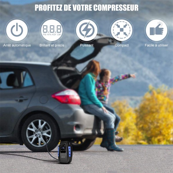 MEKUULA Auto Car Air Pump Digital Car Air Pump
