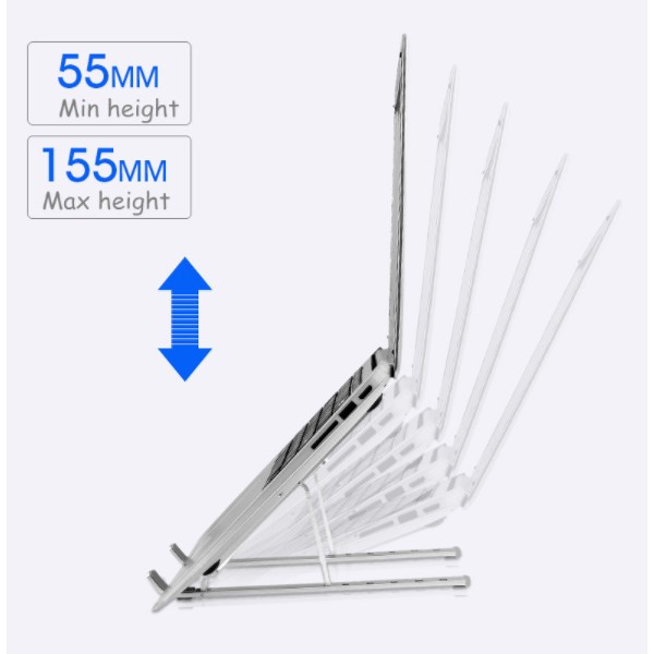 Laptop Stand Aluminum Alloy Desktop Laptop Holder Dock Adjustable Foldable Tablet Mount
