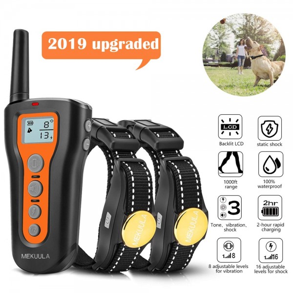 MEKUULA Dog Training Shock Collar with Remote for Small Medium Large Dogs