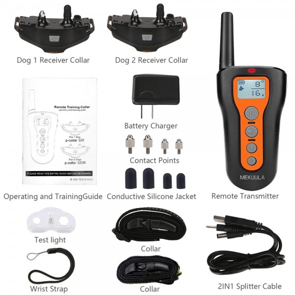 MEKUULA Dog Training Shock Collar with Remote for Small Medium Large Dogs